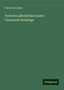 Franz von Löher: Löher, F: Nach den glücklichen Inseln: Canarische Reisetage, Buch