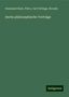 Immanuel Kant: Kant, I: Sechs philosophische Vorträge, Buch