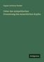 August Antinous Rauber: Ueber den sympathischen Grenzstrang des menschlichen Kopfes, Buch