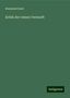 Immanuel Kant: Kant, I: Kritik der reinen Vernunft, Buch