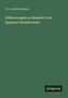 J. H. Von Kirchmann: Erläuterungen zu Benedict von Spinoza's Briefwechsel, Buch, Buch
