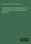 Hermann Osthoff: Osthoff, H: Morphologische Untersuchungen auf dem Gebiete de, Buch