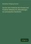 Maximilian Wolfgang Duncker: Duncker, M: Aus der Zeit Friedrichs des Grossen und Friedric, Buch