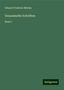 Eduard Friedrich Mörike: Mörike, E: Gesammelte Schriften, Buch