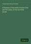 Conservative Party Of Canada: Canada, C: Summary of the public records of the past five ye, Buch