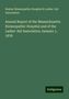 Boston Homeopathic Hospital Association & Ladies' Aid: Annual Report of the Massachusetts Homeopathic Hospital and of the Ladies' Aid Association January 1, 1878, Buch