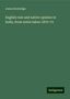 James Routledge: English rule and native opinion in India, from notes taken 1870-74, Buch