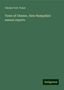 Chester N. H. Town: Town, C: Town of Chester, New Hampshire annual reports, Buch