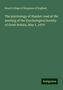 Royal College Of Surgeons Of England: The psychology of Hamlet: read at the meeting of the Psychological Society of Great Britain, May 1, 1879, Buch