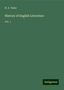 H. A. Taine: Taine, H: History of English Literature, Buch