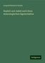 Leopold Heinrich Fischer: Fischer, L: Nephrit und Jadeit nach ihren mineralogischen Ei, Buch