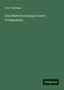 Hans Vaihinger: Vaihinger, H: Blattversetzung in Kant's Prolegomena, Buch