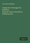 Universität Heidelberg: Anzeige der Vorlesungen der Badischen Ruprecht-Karls-Universität zu Heidelberg 1872, Buch