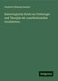 Friedrich Wilhelm Beneke: Beneke, F: Balneologische Briefe zur Pathologie und Therapie, Buch