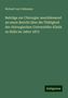 Richard Von Volkmann: Volkmann, R: Beiträge zur Chirurgie: anschliessend an einen, Buch