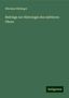 Nikolaus Rüdinger: Beiträge zur Histologie des mittleren Ohres, Buch