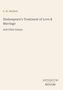 C. H. Herford, "Shakespeare's Treatment of Love & Marriage and Other Essays." Unten rechts: ANTIQUUM NOVUM., Buch