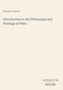 Text: "Thomas Taylor, Introduction to the Philosophy and Writings of Plato, ANTIQUUM NOVUM". Schlichte, elegante Gestaltung.