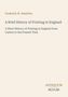 Text: "Frederick W. Hamilton, A Brief History of Printing in England; A Short History of Printing in England from Caxton to the Present Time." Unten steht "ANTIQUM NOVUM". Hintergrund: schlicht, hellbeige., Buch