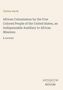 Textinhalte: "Christy David, African Colonization by the Free Colored People of the United States." Beige Hintergrund, schlichtes Design., Buch