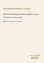 Text: "Travels in England During the Reign of Queen Elizabeth" mit Autoren Paul Hentzner und Robert Sir Naunton., Buch