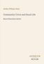 Text: "Arthur William Dunn. Community Civics and Rural Life. Rural Education Series. ANTIQUUM NOVUM." Beigefarbener Hintergrund., Buch