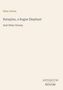 Titel: "Rataplan, a Rogue Elephant and Other Stories" von Ellen Velvin. Unten rechts: Antiquum Novum. Hintergrund beige., Buch