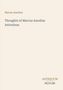 "Marcus Aurelius. Thoughts of Marcus Aurelius Antoninus. ANTIQUUM NOVUM." Schlichtes Design mit beige Hintergrund.
