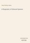 Oben steht "John Wesley Hales", darunter "A Biography of Edmund Spenser". Unten rechts "ANTIQUM NOVUM". Beige Hintergrund., Buch