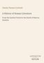 Buchtitel: A History of Roman Literature von Charles Thomas Cruttwell. Thema: Von der Frühzeit bis Marcus Aurelius. Unten Logo., Buch