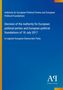 "Decision of the Authority for European political parties... of 18 July 2017 to register European Democratic Party." Logo unten rechts., Buch