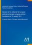 Text auf blauem Hintergrund: "Decision of the Authority for European political parties... 12 January 2018". Unten Logo "Antiphon Verlag"., Buch