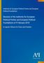 Entscheidung der Behörde zur Registrierung der Allianz für Frieden und Freiheit, 9. Februar 2018; blau mit Logos., Buch