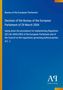 "Bureau of the European Parliament: Decision of 29 March 2004. Blaues Cover mit Antiphon Verlag Logo unten rechts.", Buch