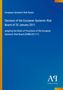 Text im Bild: Entscheidung des ESRB vom 20. Januar 2011, Annahme der Geschäftsordnung. Blaues Cover, Logo unten rechts., Buch