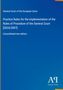 Text: "General Court of the European Union, Practice Rules, Consolidated text edition". Blauer Hintergrund, Verlag-Logo., Buch