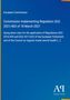 Text: "European Commission, Commission Implementing Regulation (EU) 2021/403 of 18 March 2021". Blauer Hintergrund, Antiphon Verlag Logo., Buch