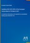Blauer Hintergrund, Aufschrift: Guideline (EU) 2021/833 der EZB vom 26.03.2021, über konsolidierte Bankdaten. Antiphon Verlag., Buch