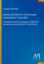 Text: Entscheidung (EU) 2022/911 der EZB vom 19. April 2022 zu TARGET-EZB. Blaues Design mit gelbem Rand links., Buch