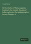 Joseph Fayrer: On the relation of filaria sanguinis hominis to the endemic diseases of India: read before the Epidemiological Society, February 5, Buch