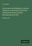 Titel: "Government and Rebellion; A sermon... April 28 1861". Grüner Hintergrund, schlichtes Design. Logo: Antigonos.