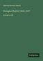 Edward Howard Marsh, Georgian Poetry; 1916-1917, in large print. Grün mit kleinem weißen Logo: Antigonos., Buch