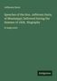 Text: "Jefferson Davis. Speeches of the Hon. Jefferson Davis, of Mississippi; Delivered During the Summer of 1858, Biography, in large print." Unten rechts das Logo "Antigonos". Grüner Hintergrund., Buch