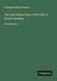 Titel: "The Last Ninety Days of the War in North-Carolina" von Cornelia Phillips Spencer. Grüner Hintergrund, Logo "Antigonos".