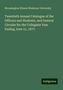 Bloomington Illinois Wesleyan University: Twentieth Annual Catalogue of the Officers and Students, and General Circular for the Collegiate Year Ending June 21, 1877., Buch