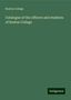 Boston College: College, B: Catalogue of the officers and students of Boston, Buch