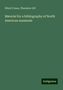 Elliott Coues: Material for a bibliography of North American mammals, Buch