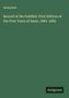 Anonymus: Record of the Faithful. First Edition of the First Years of Issue. 1881-1882, Buch