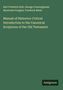 Karl Friedrich Keil: Manual of Historico-Critical Introduction to the Canonical Scriptures of the Old Testament, Buch