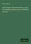 Richard Morris: Early English Alliterative Poems, in the West Midland Dialect of the Fourteenth Century, Buch